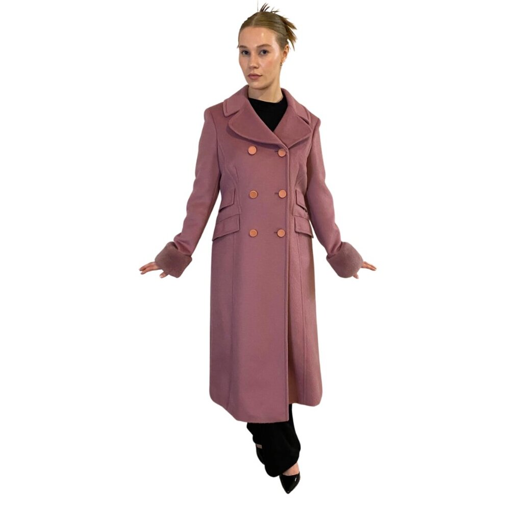 Vintage Alberta Ferretti Dusty Pink Coat - Fabulous!!! Size 10-12